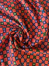 Load image into Gallery viewer, All Hallow's Eve Scroll Patch Orange Fabric by Jim Shore for Benartex
