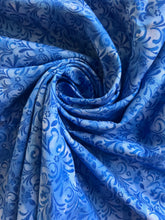 Load image into Gallery viewer, Halloween! All Hallow's Eve Scroll Blue Fabric by Jim Shore for Benartex