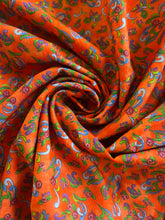 Load image into Gallery viewer, All Hallow's Eve Rose Scroll Orange Fabric by Jim Shore for Benartex