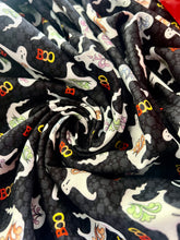 Load image into Gallery viewer, All Hallow's Eve Ghostly Fun Black Fabric by Jim Shore for Benartex