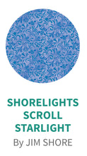 Load image into Gallery viewer, Halloween! All Hallow's Eve Scroll Blue Fabric by Jim Shore for Benartex