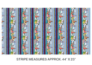 Copy of Shorelights Stripe Multi ~ Fabric By The Yard / Half Yard/ Fat Quarter