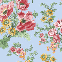 Load image into Gallery viewer, French Romance Sky Fabric by Jan Shore Floral
