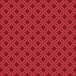 French Romance Odette Dark Red Fabric by Jan Shore