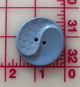 Vintage Plastic Buttons Light Blue