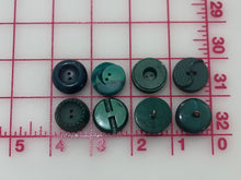 Load image into Gallery viewer, Lovely set of 8 Forest Green Plastic Buttons
