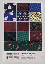 Load image into Gallery viewer, Merry and Bright Christmas Charm Pack 10&quot; Fabric by Jim Shore for Benartex
