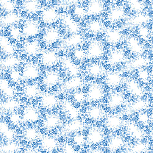 Bluesette Petite Floral Light Blue ~ Fabric By The Yard / Half Yard/ Fat Quarter