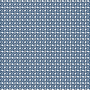 Bluesette Tile Geo Navy / White ~ Fabric By The Yard / Half Yard/ Fat Quarter