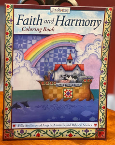 Faith & Harmony ~ Signed Coloring Book by Jim Shore