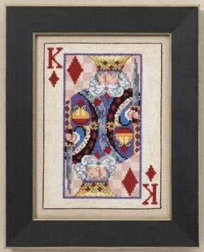 Cross Stitch Kit ~ King Playing Card