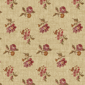 French Cottage Cherie Medium Antique~ Fabric By The Yard / Half Yard / Fat Quarter