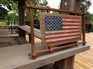Framed Wooden Flag