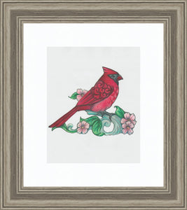 Caring Cardinal ~ Sketch Art Print