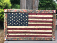 Load image into Gallery viewer, Colorful Framed Wooden Flag
