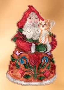 Cross Stitch Kit ~ Purrfect Christmas Santa