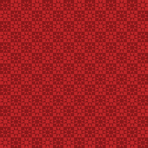 Shorelights Shore Squares Dark Red ~ Fabric By The Yard / Half Yard/ Fat Quarter