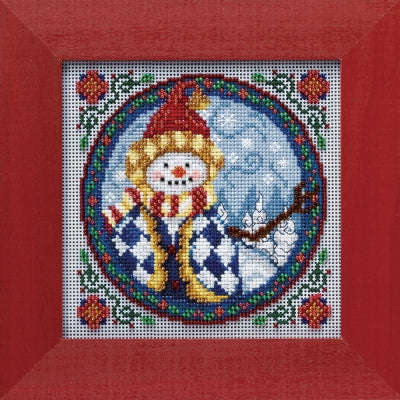 Cross Stitch Kit ~ Western Snowman